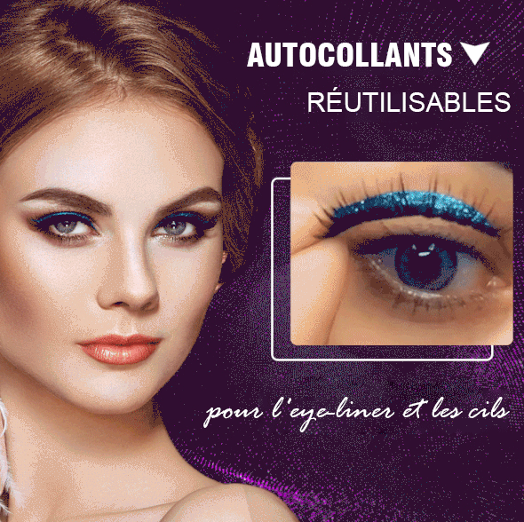 Sumoravibe - Adesivi riutilizzabili per eyeliner e ciglia