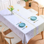 Sumoravibe - Marble tablecloth waterproof and oil-proof 