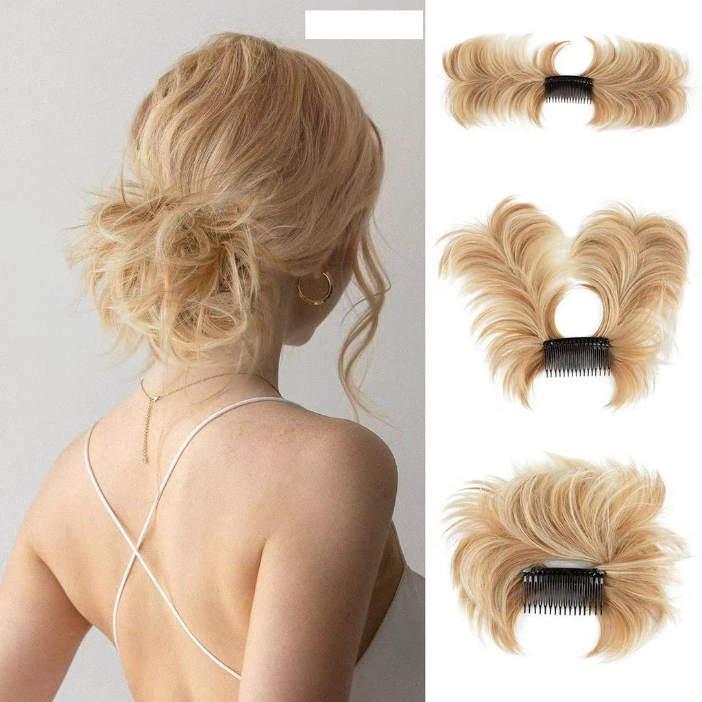 Sumoravibe - Messy Bun Side Comb Clip in Hair Bun Easy Hairpieces