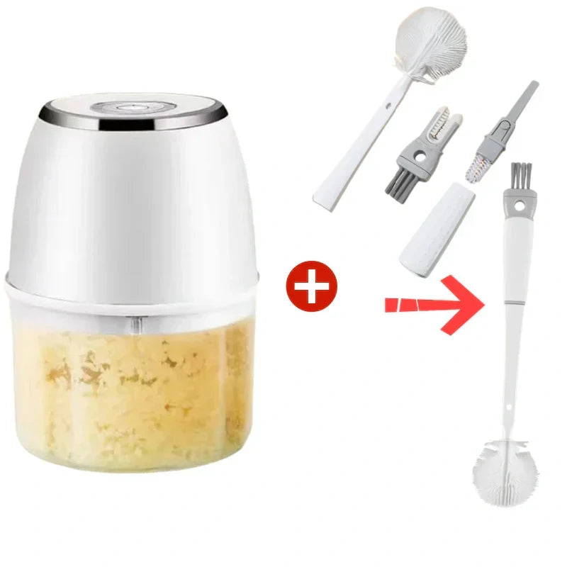 Sumoravibe - Libertà in Cucina! ✂️ Robot Tritatutto Ricaricabile con 6 Lame | Taglia Carne, Aglio e Verdure in 5 Secondi ⚡