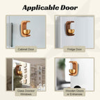 Sumoravibe - Campanello Eolico Magnetico in Legno - Campanello e Decorazione per Porta