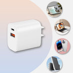 Sumoravibe - Caricabatterie veloce da 20W con adattatore di alimentazione a due porte