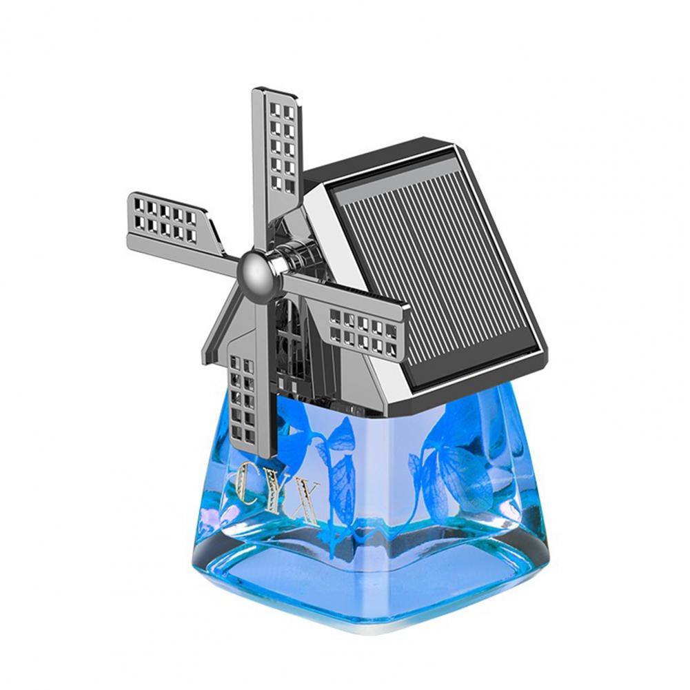 Sumoravibe - Deodorante per auto con aromaterapia rotante a energia solare Windmill