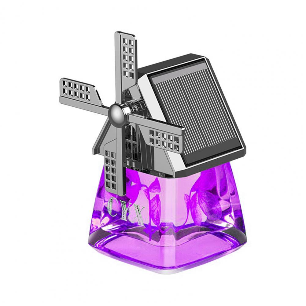 Sumoravibe - Deodorante per auto con aromaterapia rotante a energia solare Windmill