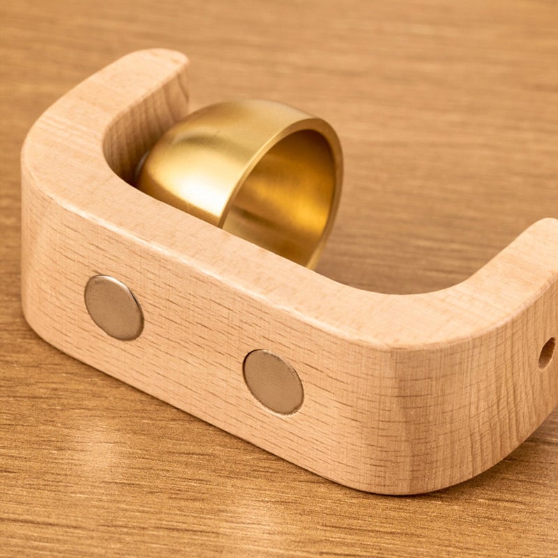 Sumoravibe - Campanello Eolico Magnetico in Legno - Campanello e Decorazione per Porta