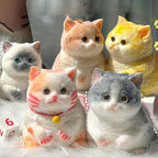 Sumoravibe - Giocattolo Antistress Carino e Morbido Squishy a Forma di Gatto