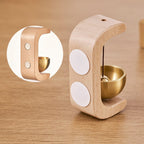 Sumoravibe - Campanello Eolico Magnetico in Legno - Campanello e Decorazione per Porta