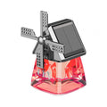 Sumoravibe - Deodorante per auto con aromaterapia rotante a energia solare Windmill