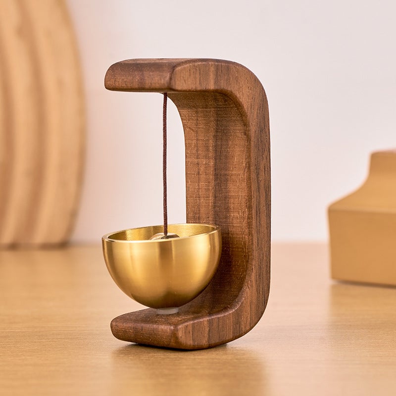 Sumoravibe - Campanello Eolico Magnetico in Legno - Campanello e Decorazione per Porta