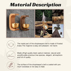 Sumoravibe - Campanello Eolico Magnetico in Legno - Campanello e Decorazione per Porta