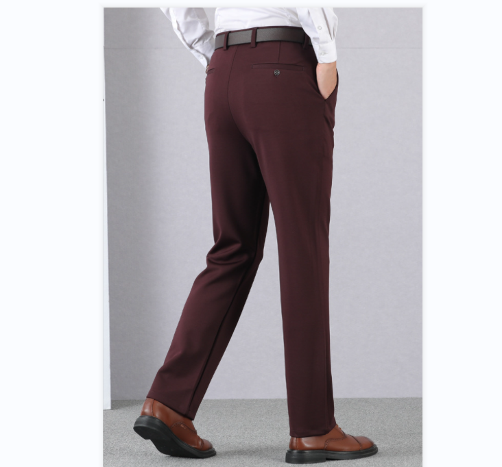 Sumoravibe - (Acquistando due, si ottiene la spedizione gratuita) Pantaloni da abito classici da uomo ad alta elasticità
