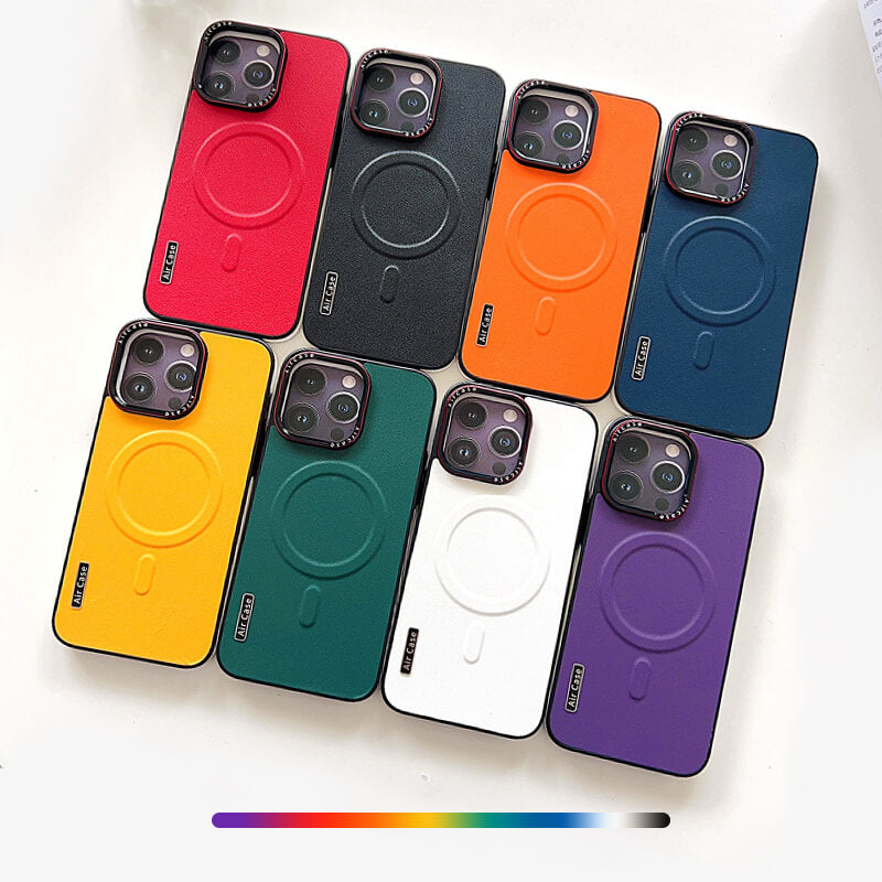 Sumoravibe - Custodia magnetica in pelle per la serie iPhone