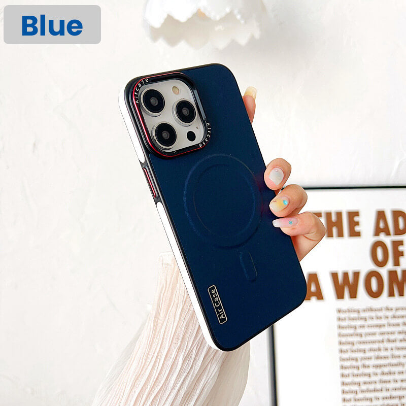 Sumoravibe - Custodia magnetica in pelle per la serie iPhone