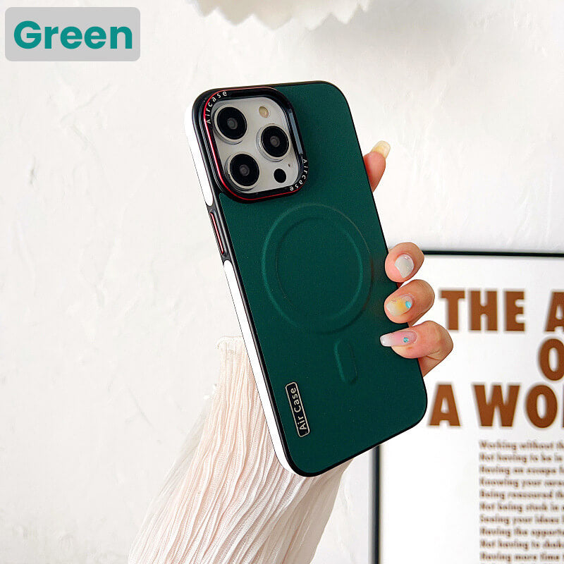 Sumoravibe - Custodia magnetica in pelle per la serie iPhone
