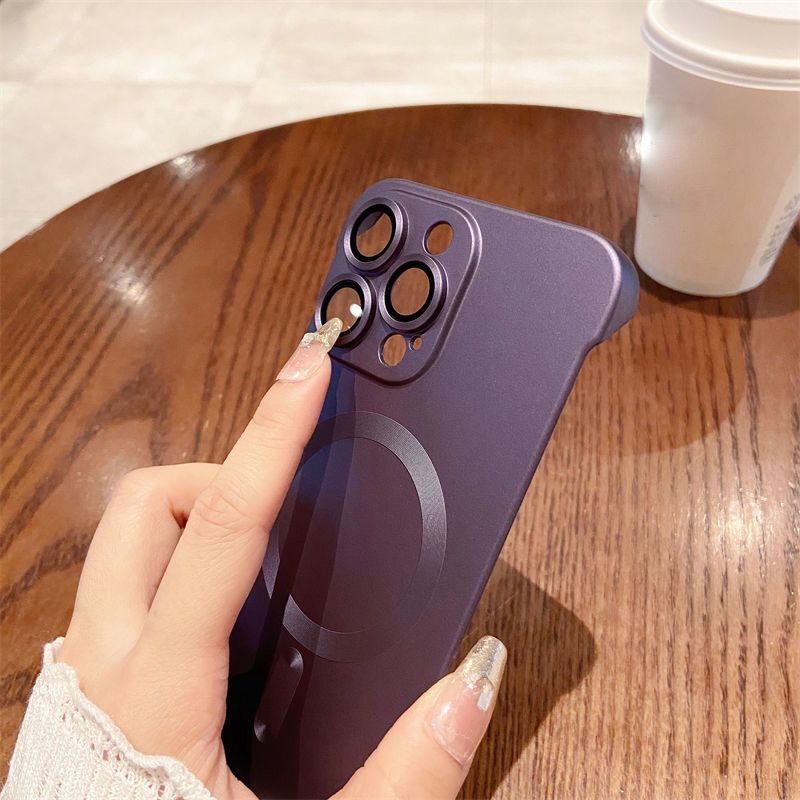 Sumoravibe - Custodia Sottile Senza Cornice Magnetica per iPhone