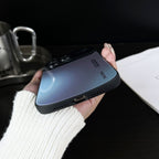 Sumoravibe - Custodia per telefono in vetro sfumato per iPhone