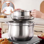 Sumoravibe - Multipurpose Large Capacity Stainless Steel Steamer Pot