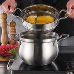 Sumoravibe - Multipurpose Large Capacity Stainless Steel Steamer Pot