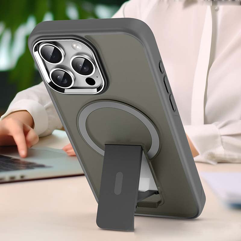 Sumoravibe - Custodia Magnetica Antiurto con Supporto per iPhone Serie 15-11
