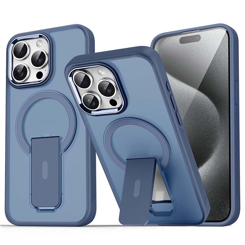 Sumoravibe - Custodia Magnetica Antiurto con Supporto per iPhone Serie 15-11