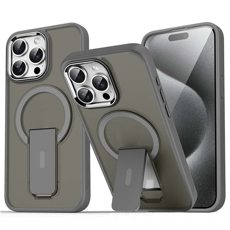 Sumoravibe - Custodia Magnetica Antiurto con Supporto per iPhone Serie 15-11