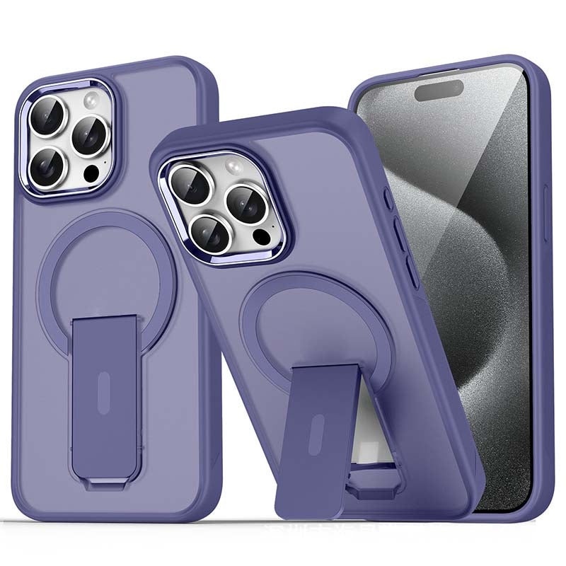 Sumoravibe - Custodia Magnetica Antiurto con Supporto per iPhone Serie 15-11