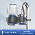 Sumoravibe - Filtro Universale per Acqua del Rubinetto, Smontabile e Lavabile per Uso Domestico