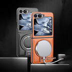 Sumoravibe - Custodia Magnetica con Supporto a Anello per Galaxy Z Flip Serie