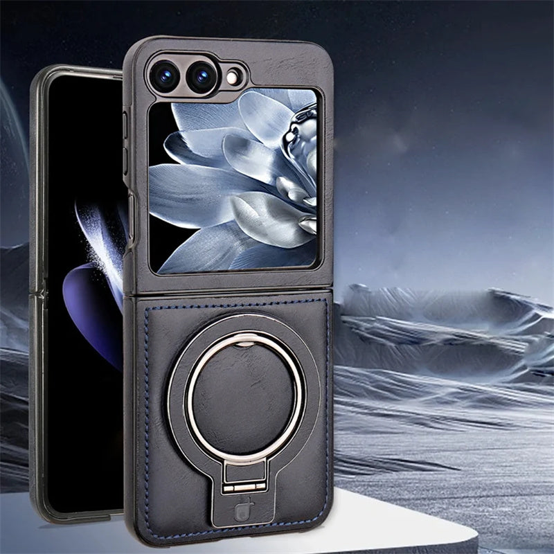 Sumoravibe - Custodia Magnetica con Supporto a Anello per Galaxy Z Flip Serie