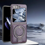 Sumoravibe - Custodia Magnetica con Supporto a Anello per Galaxy Z Flip Serie
