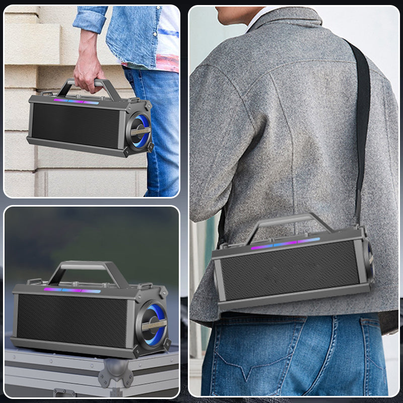 Sumoravibe - Altoparlante Bluetooth Karaoke da 200W con Microfono Senza Fili