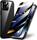 Sumoravibe - 2 in 1 Custodia per telefono con pellicola privacy per iPhone