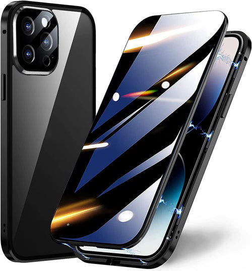 Sumoravibe - 2 in 1 Custodia per telefono con pellicola privacy per iPhone