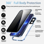 Sumoravibe - 2 in 1 Custodia per telefono con pellicola privacy per iPhone