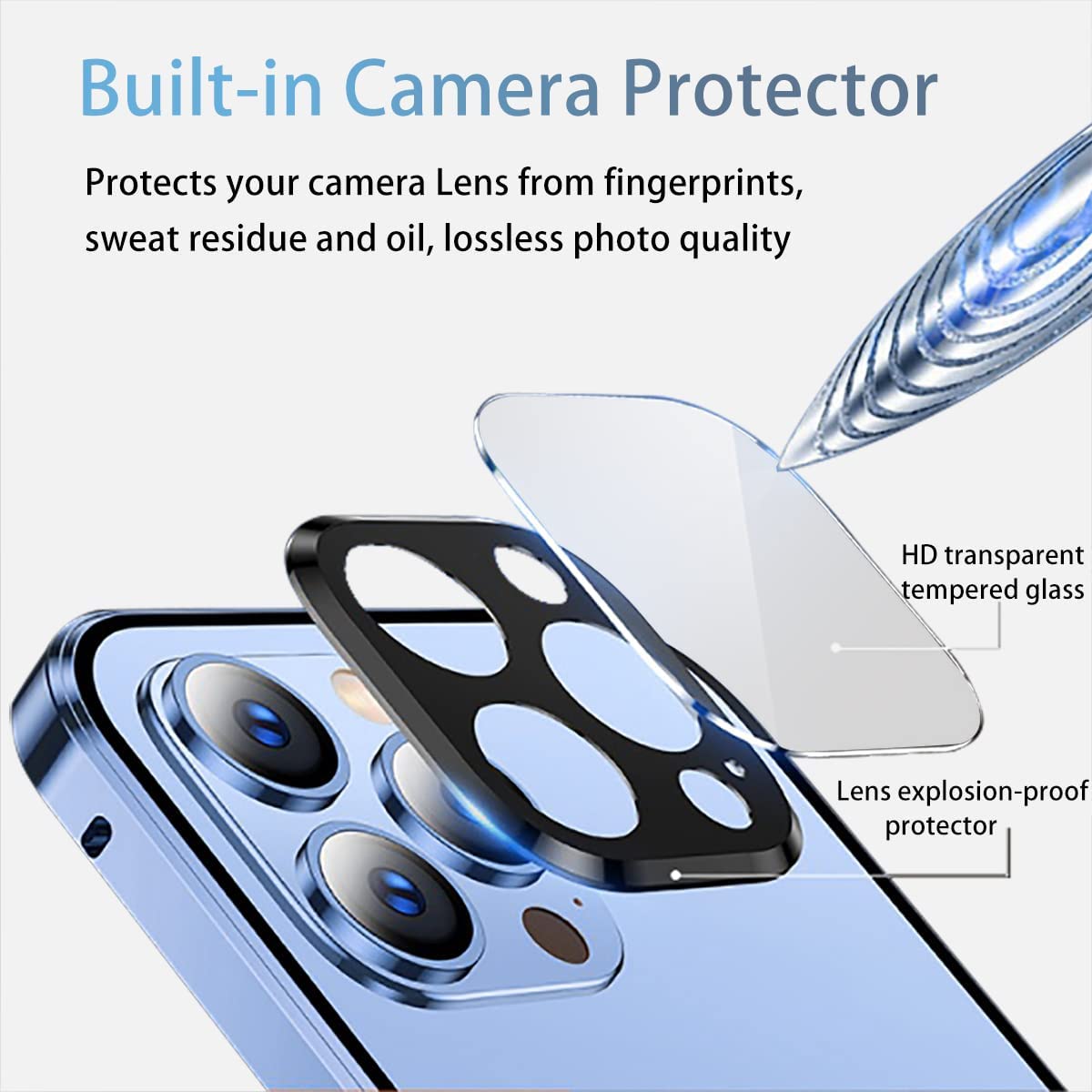 Sumoravibe - 2 in 1 Custodia per telefono con pellicola privacy per iPhone