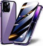 Sumoravibe - 2 in 1 Custodia per telefono con pellicola privacy per iPhone