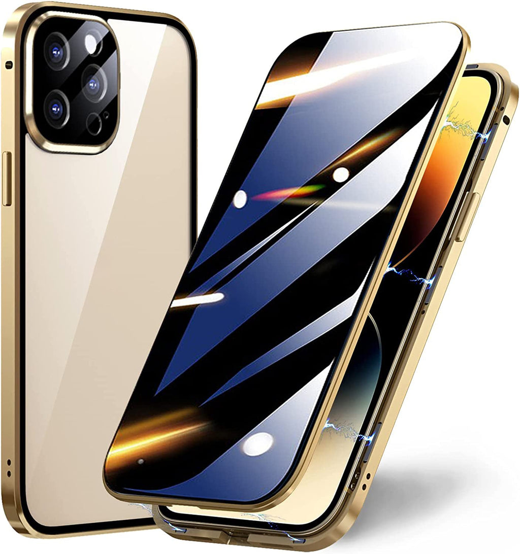 Sumoravibe - 2 in 1 Custodia per telefono con pellicola privacy per iPhone