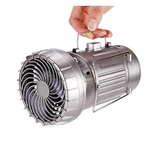 Sumoravibe - 2-in-1 Luce Solare da Avventura & Ventilatore Portatile
