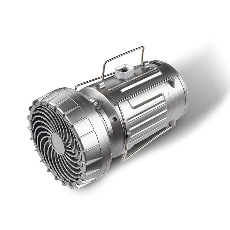 Sumoravibe - 2-in-1 Luce Solare da Avventura & Ventilatore Portatile