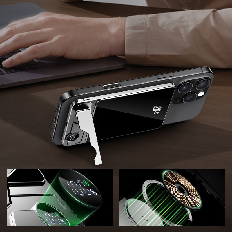 Sumoravibe - Doppia Modalità Magnetico Power Bank con Supporto