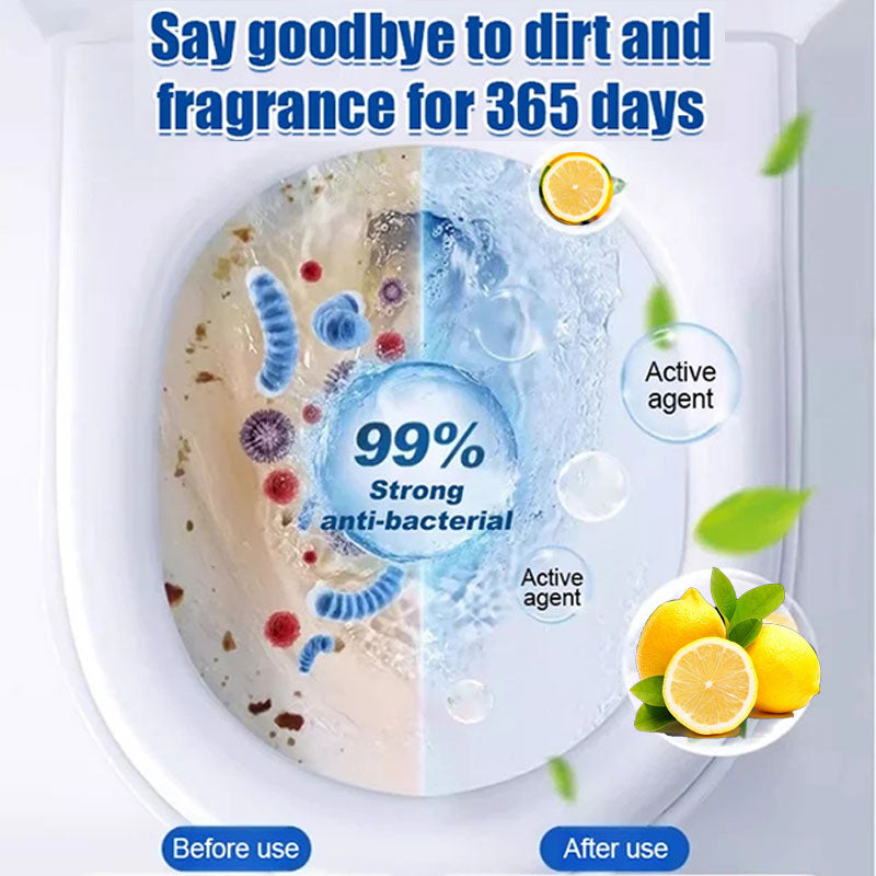 Sumoravibe - Pastiglie per la pulizia delle toilette profumate a limone