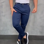 Sumoravibe - Pantaloni aderenti elasticizzati da uomo