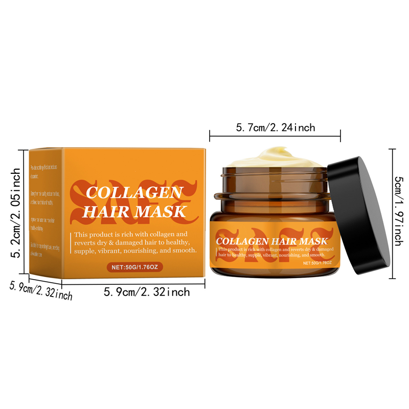 Sumoravibe - Maschera per Capelli al Collagene per Capelli Secchi e Danneggiati