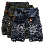 Sumoravibe - Pantaloncini cargo da uomo 🩸 Classici e resistenti, con molteplici tasche per ogni esigenza, cerniera scorrevole, durevoli e resistenti all'usura, adatti sia per il lavoro che per le attività all'aperto 💪