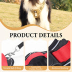 Sumoravibe - Pettorina per cani No Pull con guinzaglio e collare LED