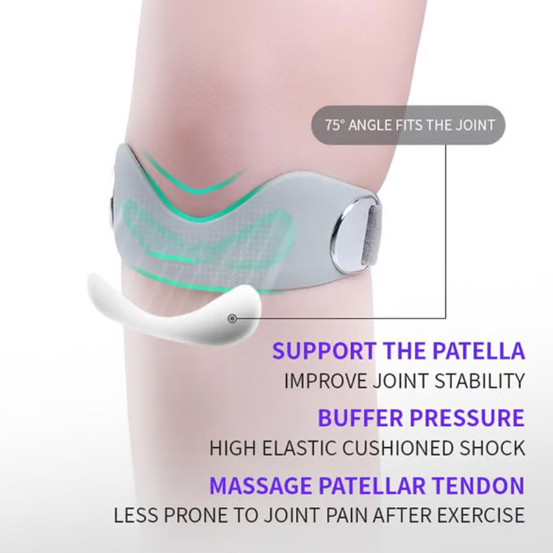 Sumoravibe - Cinghia in silicone per rotula per alleviare il dolore al ginocchio