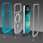 Sumoravibe - Custodia magnetica trasparente antiurto per telefoni della serie 13-17