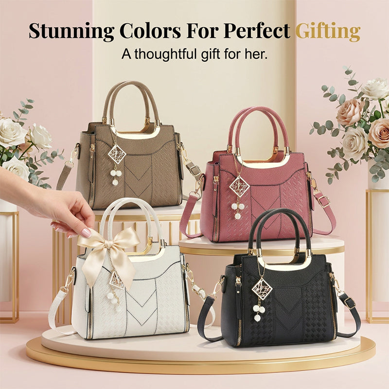 Sumoravibe - Elegante borsa da donna con manico superiore e tracolla